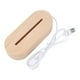 thumbnail image 3 of Pedestal de pantalla ovalada Base de luz LED con USB - Luces Blanco Sywqhk Para estrenar, 3 of 4