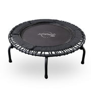 JumpSport 570 PRO Indoor Durable Lightweight 44in Fitness Trampoline, Black