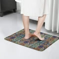 thumbnail image 4 of Brown Traditional Tile Pattern Flannel Non Slip Door Rugs,Washable Door Mats Indoor,Decorative Door Mats,Dirt-Resistant and Absorbent Doormat for Entrance,Bedroom,Kitchen,Bathroom,23.5x16in(60x40cm), 4 of 5