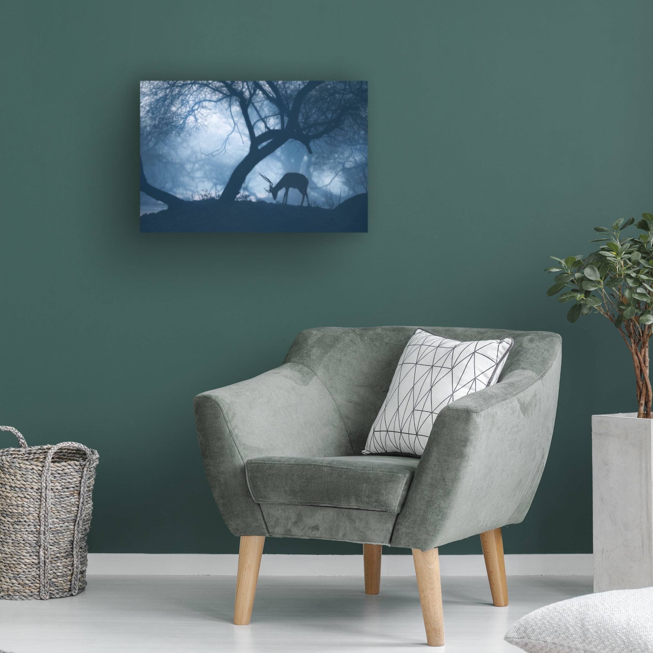 Trademark Fine Art Jayanta Guha Misty Winter Morning Canvas Wall Art