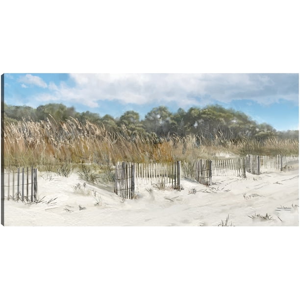 Cuadro Decorativo | Fine Art Tj | A Lo Largo De Las Dunas Por Studio Arts - 137 x 71 cm Fine Art Tj Impresión en canvas, estrechado