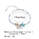 thumbnail image 3 of Nvzi Pulsera de tobillo con forma de estrella de mar y tortuga azul Pulsera de tobillo con forma de estrella de mar y tortuga azul Pulsera de cuerda Pulsera de estrellas, Blanco C, 3 of 4