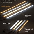 thumbnail image 4 of Barra de luz LED de 220V, tiras rígidas debajo de armarios, tubo de reflector fluorescente, barra de luz para el hogar, interior, cocina, escaparate, luces traseras, 4 of 4