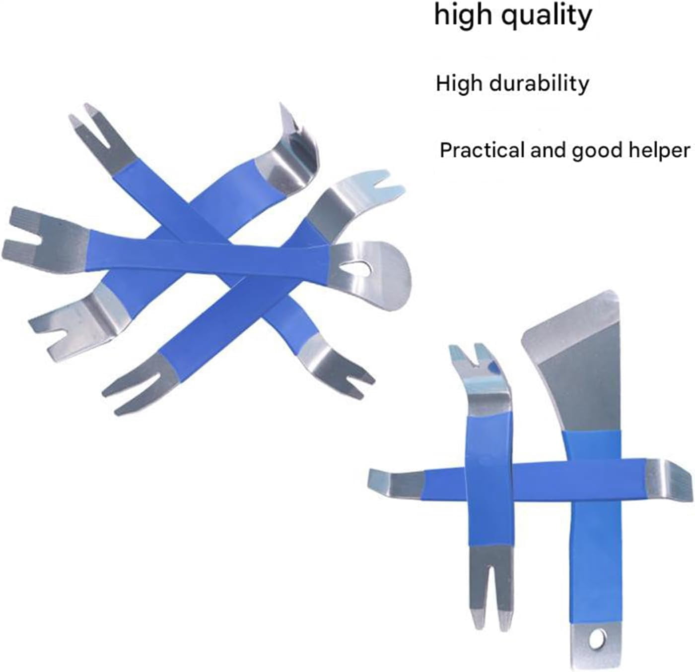 Car Repair Pry Plate Tools, 7PCS Auto Trim Removal Tool Kit, Stainless Steel Fastener Removal for Car Door Clip Panel & Audio Dashboard Dismantle 1PCS
