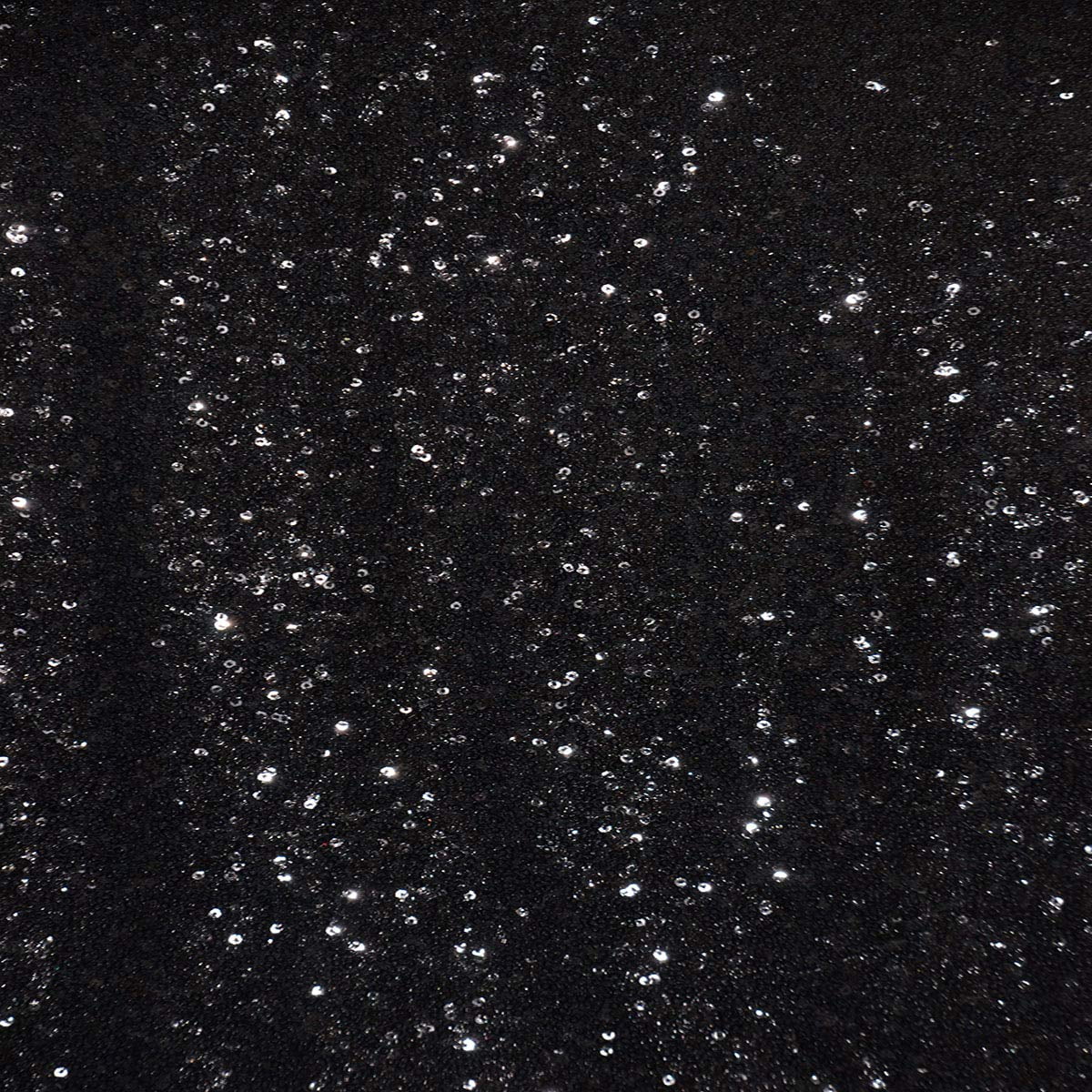 AK TRADING CO. Sparkly Glitz Sequins Beaded Fabric - by The Yard - Perfect for Decor, Home, Clothing, Event Decor, DIY Arts & Crafts and More. - Black, 25 Yards