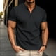 thumbnail image 1 of pstuiky Camisas casuales de manga corta para hombre, Blusas y camisas casuales de manga corta con cuello en V para hombre camisas casuales para hombre xxl, 1 of 6