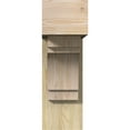 thumbnail image 2 of Ekena Millwork 8"W x 24"D x 24"H Merced Block Rough Sawn Bracket w/ Offset Brace, Douglas Fir, 2 of 25