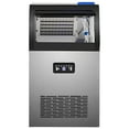 BENTISM Commercial Ice Maker 120lbs/24h Stainless Steel Commercial Ice