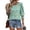 Multicolore, variante sur Babysbule Chemisier Décontracté Imprimé pour Femmes Manches 3/4 Poignets Smockés Coupe Ample Blouse Aguichant Douce Confortable Polyester Printemps Été Mode