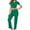 Green, variant on VISALY Pajama Sets Matching Pajama Set Women's Sleepwear Short Sleeve Shirts Crewneck Tank Tops Crop Tops with Long Pants Sleepwear Set Loungewear Black L