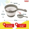 thumbnail image 4 of DOLU Foldable Bath Ladle for Compact Toddler Wash Tub, Ages 6+ Months, Grey, 4 of 5