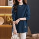 thumbnail image 5 of Suéter holgado nuevo de 2024 para mujer, estilo coreano, talla grande 5XL, otoño/invierno, camisa base de estilo largo, moda de marea superior, prendas de punto para mujer, 5 of 5