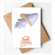 thumbnail image 1 of Blue Marine Life Pattern Illustration Nota en blanco del sobre de la tarjeta de agradecimiento, 1 of 4
