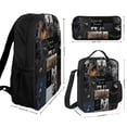 thumbnail image 2 of Black Panther Anime Print School Bag 3 Pcs Set, Backpack, Lunch Bag, Pencil Storage Bag, 2 of 8