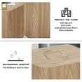 thumbnail image 3 of Williamspace Modern Square Coffee Table Set of 2 Nesting Table End Side Table Set of 2 for Living Room Apartment,Natural, 3 of 7