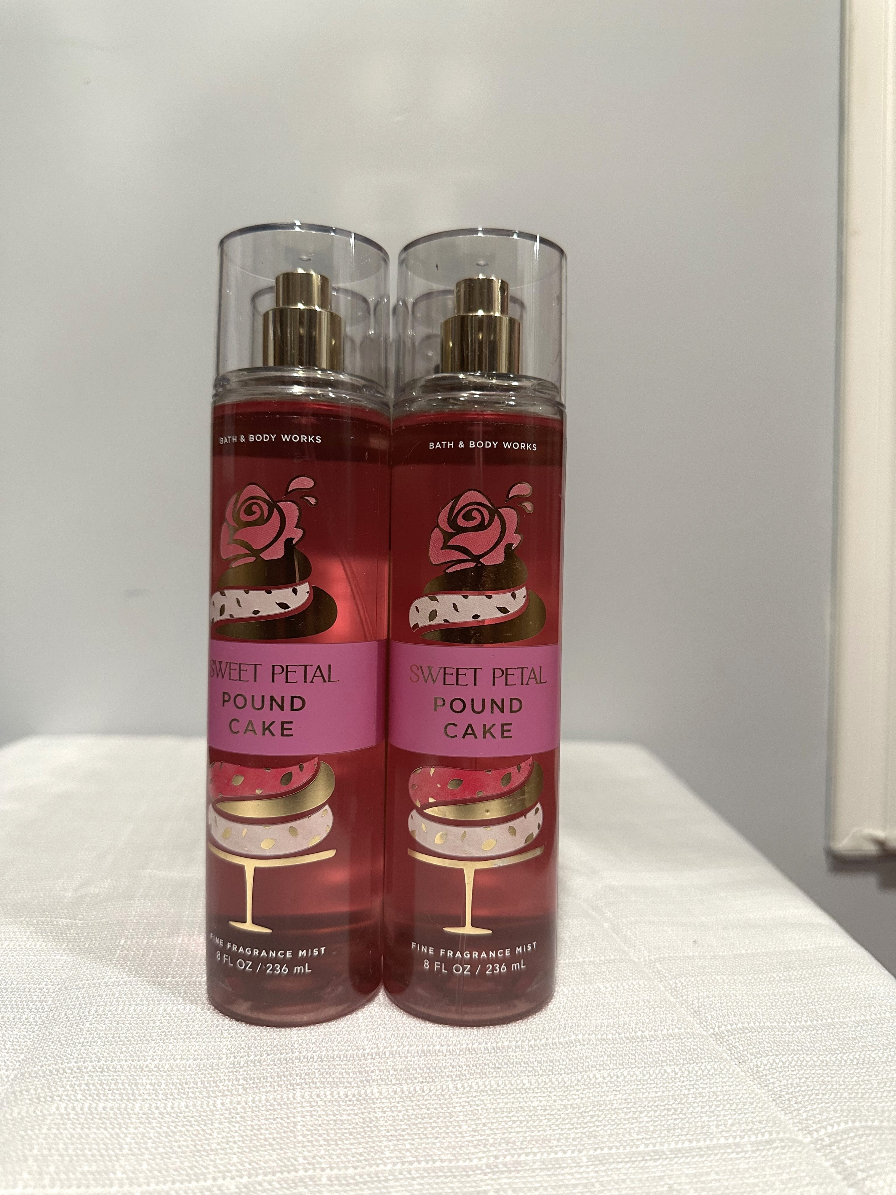 Bath & Body Works Sweet Petal Pound Cake Fine Fragrance Mist 8 fl oz