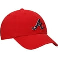thumbnail image 3 of Men's '47 Red Atlanta Braves Clean Up Adjustable Hat, 3 of 4