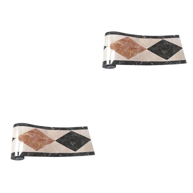 Inteprter Calcomanías autoadhesivas para suelo/pared de zócalo, pegatinas de esquina de PVC impermeables para alféizar de ventana, línea de cintura, Type3 NO3 Inteprter CBP093045