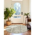 thumbnail image 4 of Unique Loom Portland Collection Area Rug - Depoe (3' 1" Round Ivory/Gray), 4 of 10