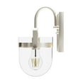 thumbnail image 4 of Hunter - Karloff 1-light Brushed Nickel, Medium Size Sconce Light, Dimmable, Casual Style, for Bedrooms, Kitchens, Dining, Living Rooms - 19842, 4 of 6