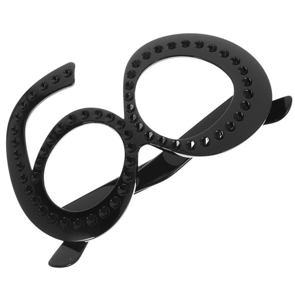MLINS Novelty Fun Party Props Birthday Party Glasses 14.00X14.00X9.50CM Black