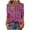 Hot Pink, variant on ZQUUVOU Women's T-Shirt Printed Button 3/4 Sleeve Henley Crew Neck Casual Loose Blous Blue (XL)