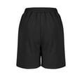 thumbnail image 5 of MaeanWomen's Shorts Summer Dressy Work Short Trousers Elastic High Waisted Pleated Business Casual Shorts, 5 of 5