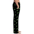 thumbnail image 3 of Boyscolos Halloween Pajamas Pumpkin Ghost Skeleton Drawstring Cozy Comfortable Skull Spooky Pj Pants Halloween Outfits Green M, 3 of 5