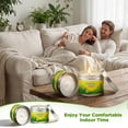 thumbnail image 4 of LA BELLEFÉE Citronella Lemongrass Scented Candles 6-Piece Set, 21oz Total, Silver Tin, Indoor & Outdoor Use, Long-Lasting Fresh Aromatic Fragrance, 4 of 8