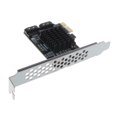 thumbnail image 2 of Adaptador PCI-E a SATA 6G Velocidad Convertidor PCI-E a SATA Tarjeta de expansión Accesorio para computadora Eigraketly EL001382-00B, 2 of 2