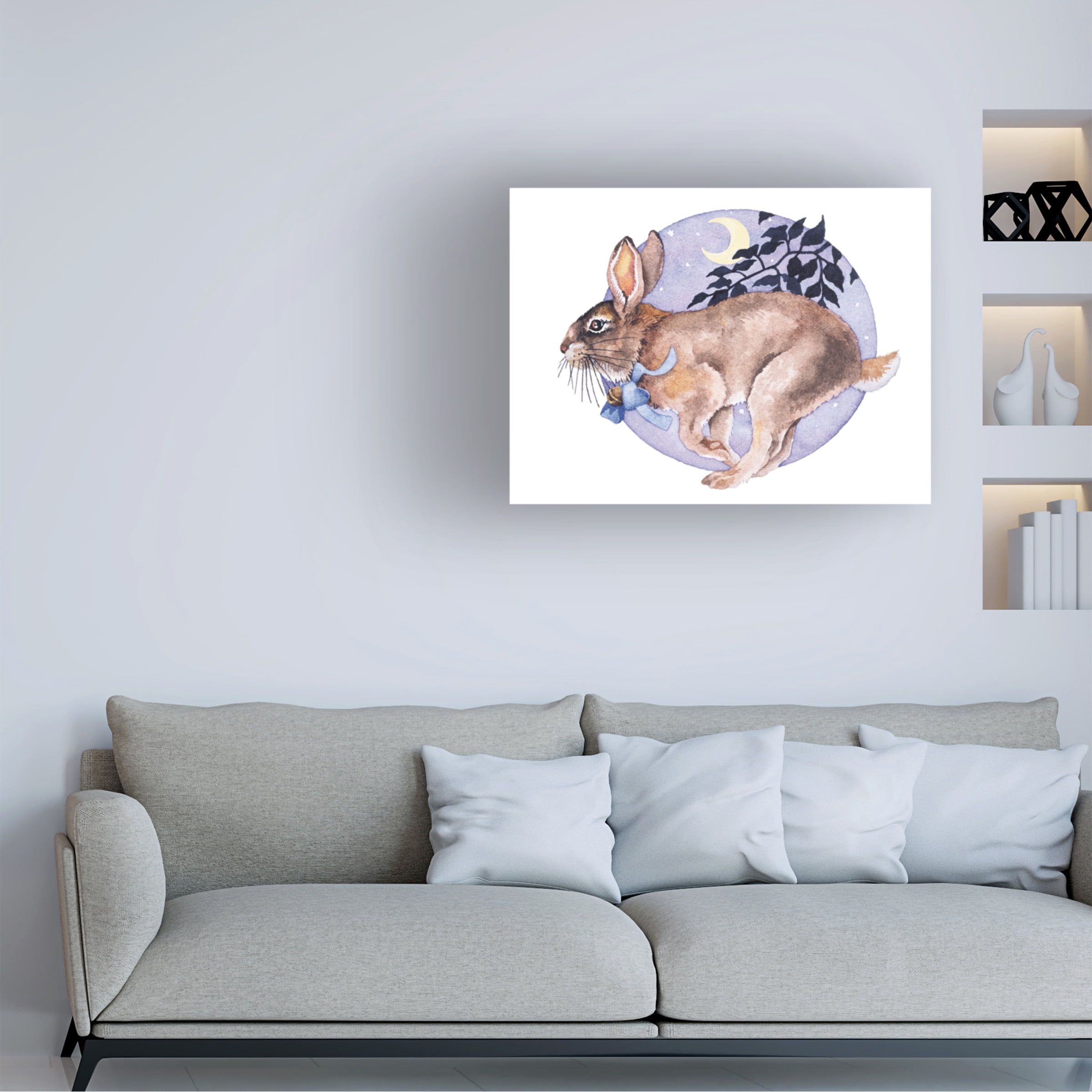 Wendy Edelson 'Rabbit' Canvas Art