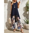 thumbnail image 6 of Women's Lounge Set 2 Piece Bohemian Outfit Sleeveless Tank Top High-Waisted Wide Leg Pants Leisure BeachSuit Loungewear Summer, 6 of 6