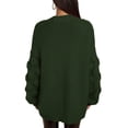 thumbnail image 2 of Womens Sweaters Cardigan Knitted Lightweight Green Cardigan Cozy Cardigans Fall Outfit Fashion Clothing, 2 of 5