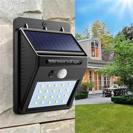 Led Solar Ed Pir Motion Sensor Light Outdoor Wall Waterproof Security