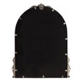 thumbnail image 4 of Kate and Laurel Myrcelle Traditional Arched Mirror, 21 x 26, Antique Silver, Decorative Arch Mirror with Ornate Garland Detailing along the Crown and Edges of the Frame, 4 of 7