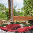 thumbnail image 2 of Ambesonne Rose Fitted Round Tablecloth, Romantic Art of English Garden, 45"- 56" Diameter, Dark Pink Emerald Dust, 2 of 5