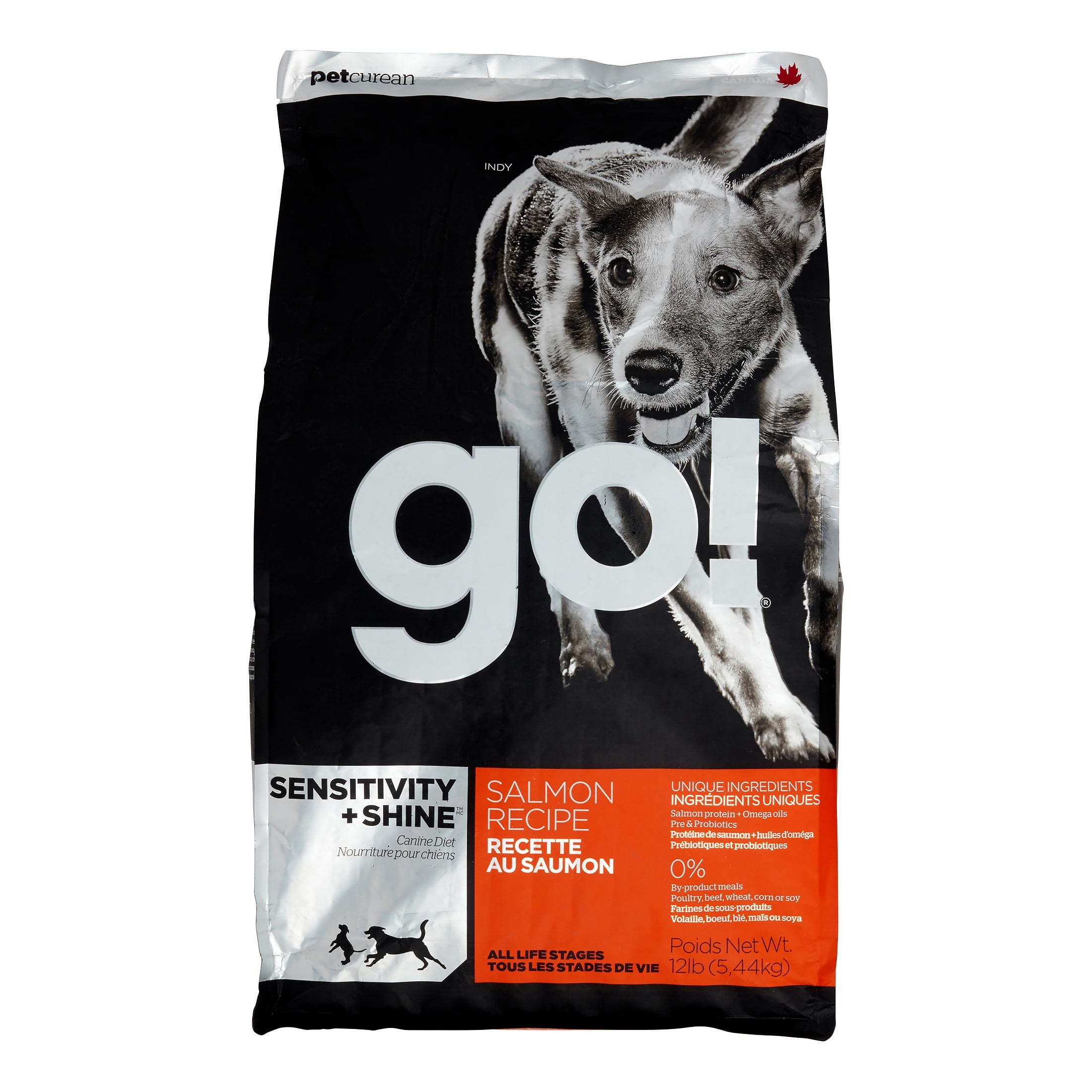 Petcurean Go! Sensitivity + Shine Salmon Recipe Dry Dog Food, 12 Lb