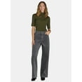 thumbnail image 3 of Time and Tru Women’s High Rise Corduroy Wide Leg Pants, Available in 28" and 30" Inseams, Sizes 2-22, 3 of 5