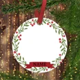 thumbnail image 3 of Adorno navideño de cerámica personalizado para bebé con foto y nombre. Colgante navideño. Accesorios para fotografías de la primera Navidad del bebé, 3 of 5