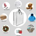 thumbnail image 6 of Clear Storage Bags with Zipper and Handles, Blanket Bags For Closet Storage, Moving and Packing Supplies for College, Underbed Storage Organizer for Clothes Pillow Bedding Christmas Wreath, 6 of 7