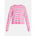 thumbnail image 5 of No Boundaries Essential Crewneck Sweater, Lightweight, Women's and Women's Plus XXS-4X, 5 of 5