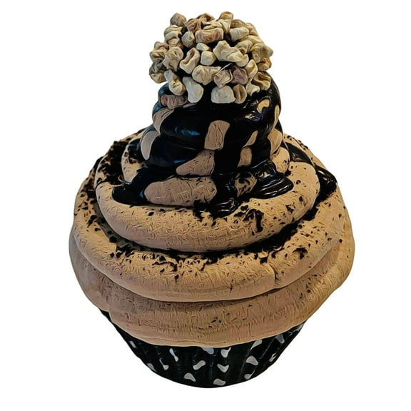 Chocolate Truffle Nut Cupcake Fake Prop display home decoration Dezicakes
