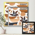 thumbnail image 4 of Designart 'Tropical Leaf Silhouettes and Shapes on White' Modern Framed Art Print, 4 of 4