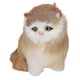 thumbnail image 4 of Muñeco de peluche de gato amarillo realista y adorable, figura decorativa para el hogar para niños y adultos., 4 of 5