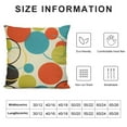 thumbnail image 5 of Creowell  Throw Pillow Cover Colorful 1950S Retro Abstract Mid Century 1960S Modern Decorative Pillow Case Home Decor Square Pillowcase, 5 of 5