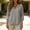 Gray women v neck 3/4 sleeve t shirt a1, variant on Women V Neck 3/4 Sleeve T-Shirts Loose Fit Soft Casual Solid Basic Travel Summer Vacation Beach Daily Tops Comfortable Fashion Tees, White L