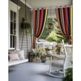 thumbnail image 4 of nqOlkjepod Outdoor Curtains for Patio Waterproof, Rainbow Striped Outdoor Privacy Panels Grommet, Modern Colorful Boho Ethnic Chic Lines Blackout Outside Curtains for Porch/Cabana 54"x84", 1 Panel, 4 of 8