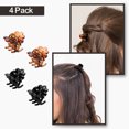 thumbnail image 6 of 12 Packs Large Hair Claw Clips for women, 4.3 Inch Large Hair Claw Clips Set, Frosted Hair Clips, Flower Hair Clips French Design Hair Styling for Women Girls, 6 of 7