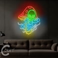 thumbnail image 3 of C-CRAFT Alien Flying Mushroom Neon Sign LED Light 30 inch for Bedroom Home Wall Art Decor, 3 of 5