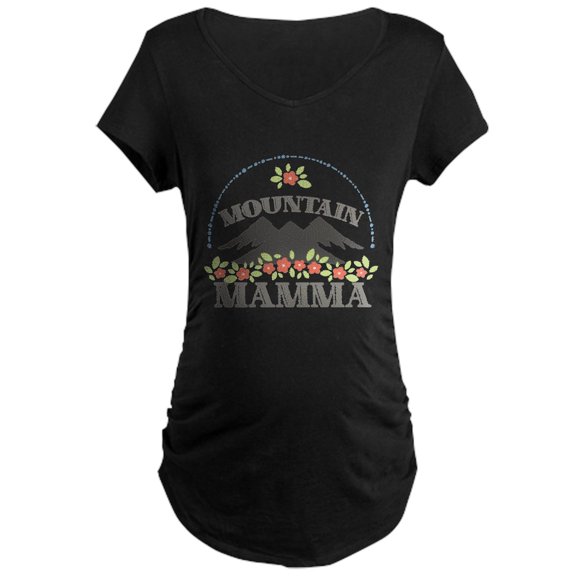 CafePress - MOUNTAIN MAMMA Maternity T Shirt - Maternity Dark T-Shirt